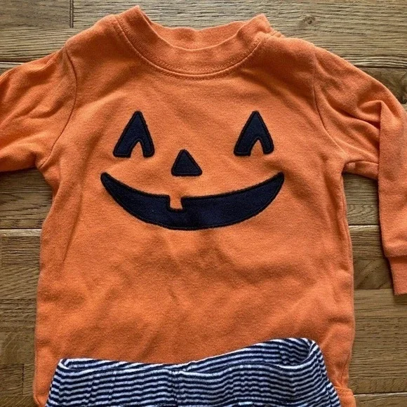 Carter's Pumpkin Halloween Outfit‎ Size 6 Months - Picture 3 of 8